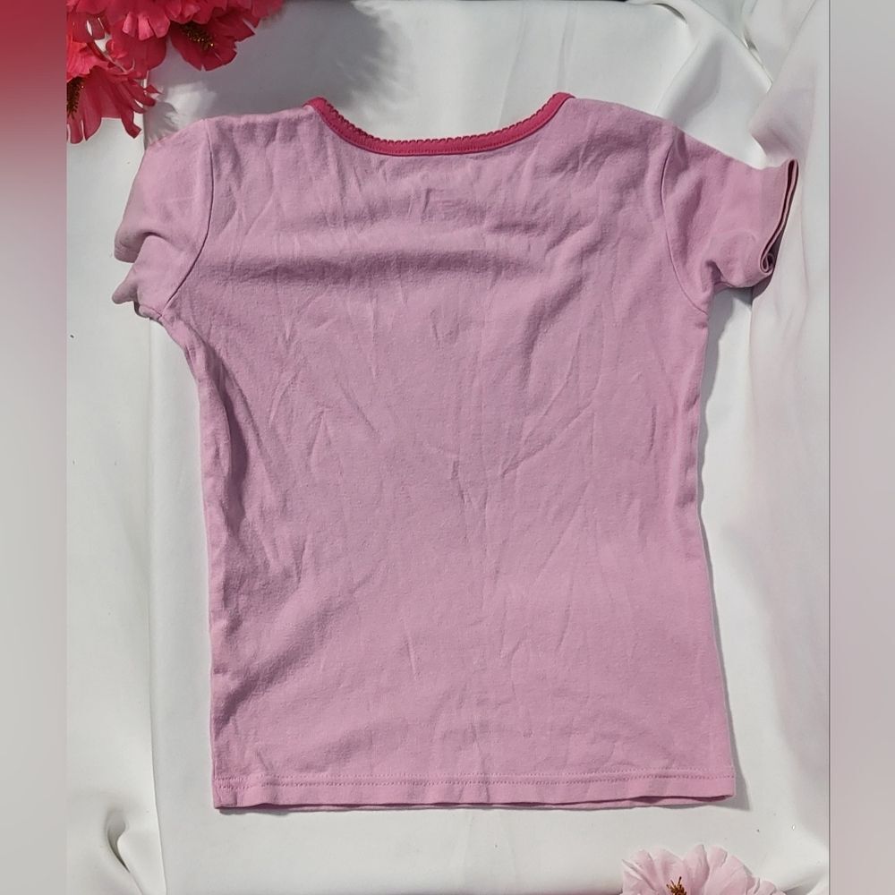 Gymboree Girls Pink Unicorn Graphic Short Sleeve T-Shirt Size 10 EUC - Picture 4 of 5